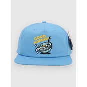 The Dudes Good Morning Unstructured 5 Panel Cap ethereal blue
