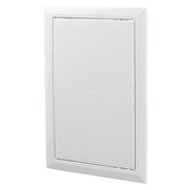 GR Bela plastična revizijska vrata WP D 150x150