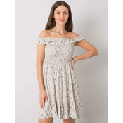 Beige dress Yups wwd5601. R02
