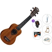LAG TKU-10S Tiki Premium SET Natural Soprano ukulele