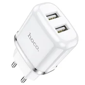 HOCO Stenski polnilnik - 12W (2,4A) 2x USB vtič