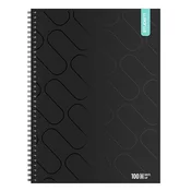 Spiralni blok, s kvadratnom mrežom, ICO Student Black Premium A/4, 100 listova, 7500161001