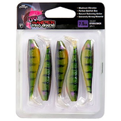 Fox Rage Ultra UV Zander Pro Shad 7.5cm STICKLEBACK 5x