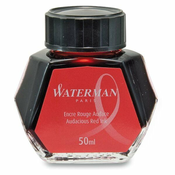 Steklenička s črnilom Waterman različnih barv rdeča