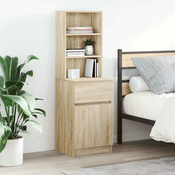 Nocni ormaric boja hrasta sonome 39x35x125cm konstruirano drvo