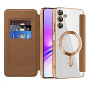 Etui SmartMag Book z Magsafe tehnologijo in RFID denarnico za Samsung Galaxy A05s - brown