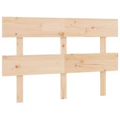 Vidaxl Posteljno vzglavje 144x3x81 cm trdna borovina