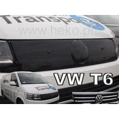 Winter radiator cover VW Transporter T6 / Caravelle 2015-2021 (upper, chrome grille, second quality)