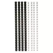 Spirala, plastična, 6 mm, 10-20 listova, FELLOWES, 25 komada, crna 5330302