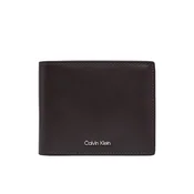 Denarnica Calvin Klein Raised Billfold W/ Coin LV04D1163G Rjava