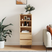 Visoka komoda hrasta sonome 40x36x110 cm od konstruiranog drva