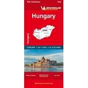 Hungary - Michelin National Map 732