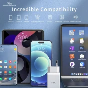 Kucni punjac KONFULON Joko JK77 2.4A sa kablom USB na Type-C beli 1m