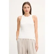 Tommy Hilfiger Top WW0WW45706 Écru Slim Fit