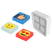 PIXIE CREW značke z odsekom z odrazovým prvkom - Emoji