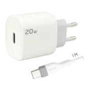 REDLINE Polnilec s kablom USB-C, 20W - GL20C+CC 1M