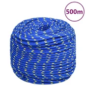 Vidaxl Delovna vrv moder 10 mm 500 m polipropilen