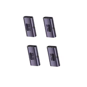 INF Adapter Type-C (USB-C) ženski na ženski, komplet 4 kosov — 240W, 80Gbps, 16K, aluminijasta zlitina Vijolična, (5000276932)
