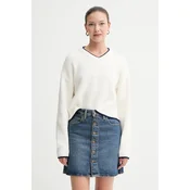 Pulover s dodatkom vune Levis boja: bež, tople, 0037O
