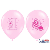Baloni 1 rojstni dan-pink
