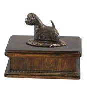 shumee Zahodnovišavski beli terier, westie - žara za pasji pepel, klasična žara s kipcem, elegantna žara s psom znamke Art-Dog