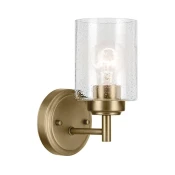 Kichler KL-WINSLOW-1W-NBR - Zidna lampa WINSLOW 1xE27/60W/230V mesing