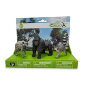 shumee Collecta Set 3 divjih živali v paketu Hyena Lemur Gorilla