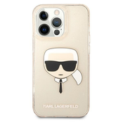Karl Lagerfeld zaščitni ovitek Glitter Gold, Iphone 13/13 Pro