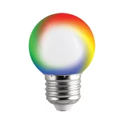 Vivalux LED sijalka E27 G45 0,5W RGB – 7 barv