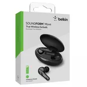 Belkin SOUNDFORM Move Brezžične slušalke Črne