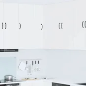 vidaXL Stenska kuhinjska omarica Bela 57 x 57 x 100 cm Konstruiran les