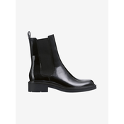 Black womens leather chelsea boots Högl Edward - Women