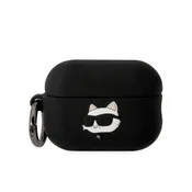 Karl Lagerfeld Karl Lagerfeld ovitek za AirPods Pro 2 Silicone Choupette Head 3D, črna