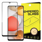 MG Full Glue Super Tough zaščitno steklo za Samsung Galaxy A42 5G, črna
