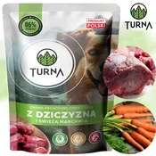 TUA mokra hrana za pse TURNA z divjačino, 500g