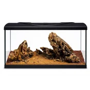 Akvarij STARTUP 80 LED RAVEN ČRN + Dragon Whisper River Kit
