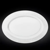Ovalni Krožnik Julia, Porcelan, 350x250mm