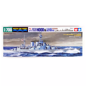Model Kit Battleship - 1:700 Brit Hood & E Class Destroyer Water Line Series