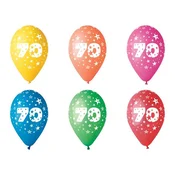 Balon, 26 cm, številka: 70, 5 kosov