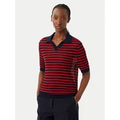 Tommy Hilfiger Polo majica Pointelle WW0WW50060 Rdeča Regular Fit
