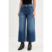 HUGO Jeans hlače Geredith 50553175 Modra Wide Leg