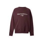 new balance Majica Trackside burgund/bela