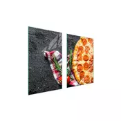shumee STEKLENI ZAŠČITNI KROŽNIK ZA KUHINJSKO PIZZO 65x52