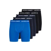 JACK & JONES Boksarice JACCARL mornarska / nebeško modra / črna / bela