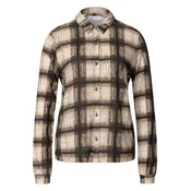 STREET ONE Bluza pesek/temno rjava/pikčasto rjava