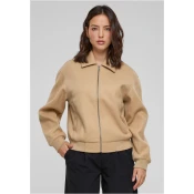 Womens bomber jacket beige