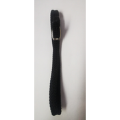 Ovratnica za pse ali mačke pletena 40cm/1cm črna - Pasji povodci