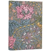 Kalendarz Flexi Morris Pink Honeysuckle Maxi 12-M-cy Horizontal 2027, Paperblanks