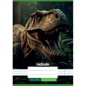Nebulo: Zvezek s črtami za 4. razred z motivom T-Rexa A/5 21-32