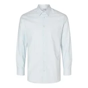 SELECTED HOMME Srajca SLHSoho  svetlo modra / bela